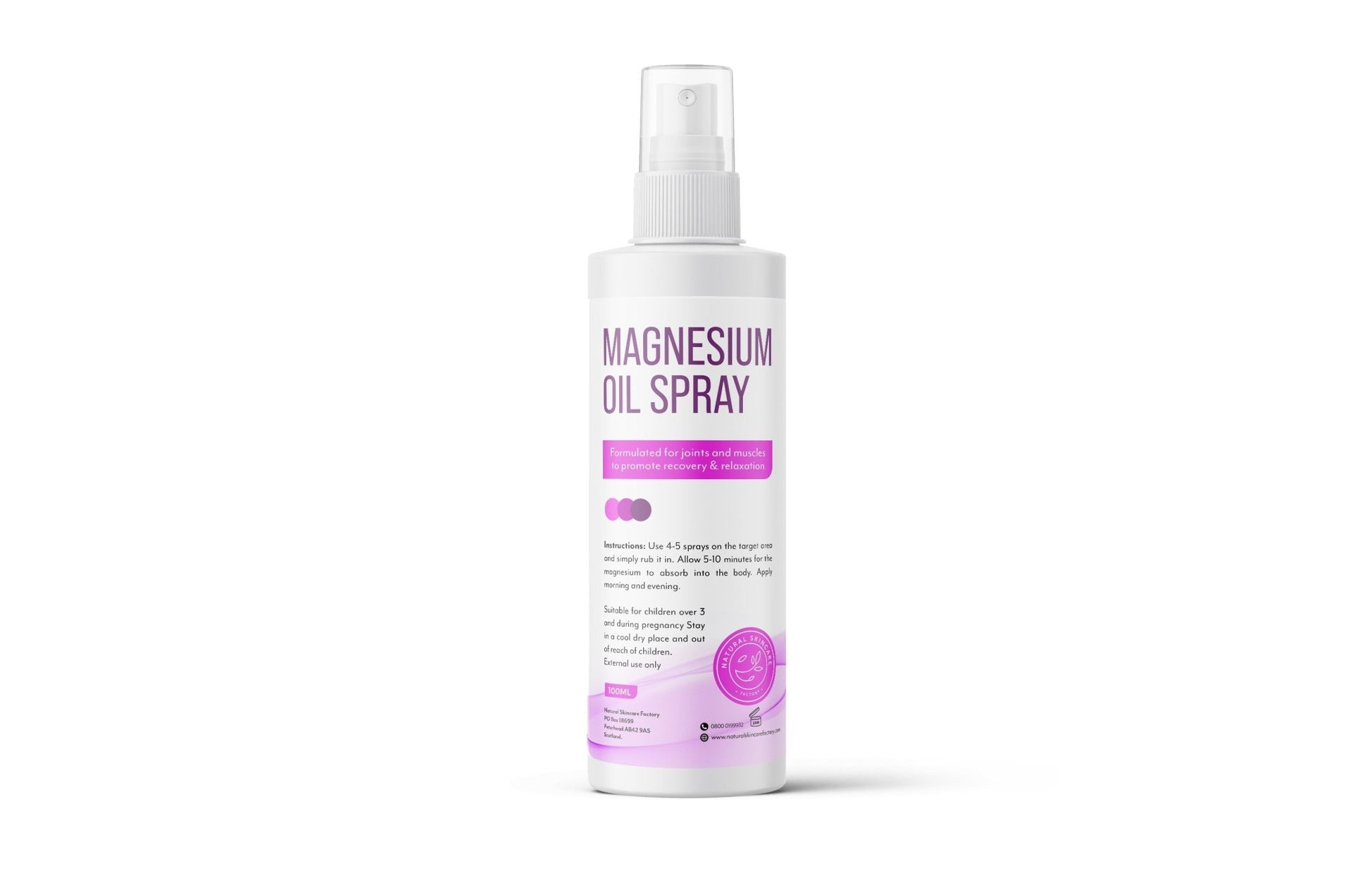 Magnesium Oil Spray - Herbalshire Handmade Herbal Products