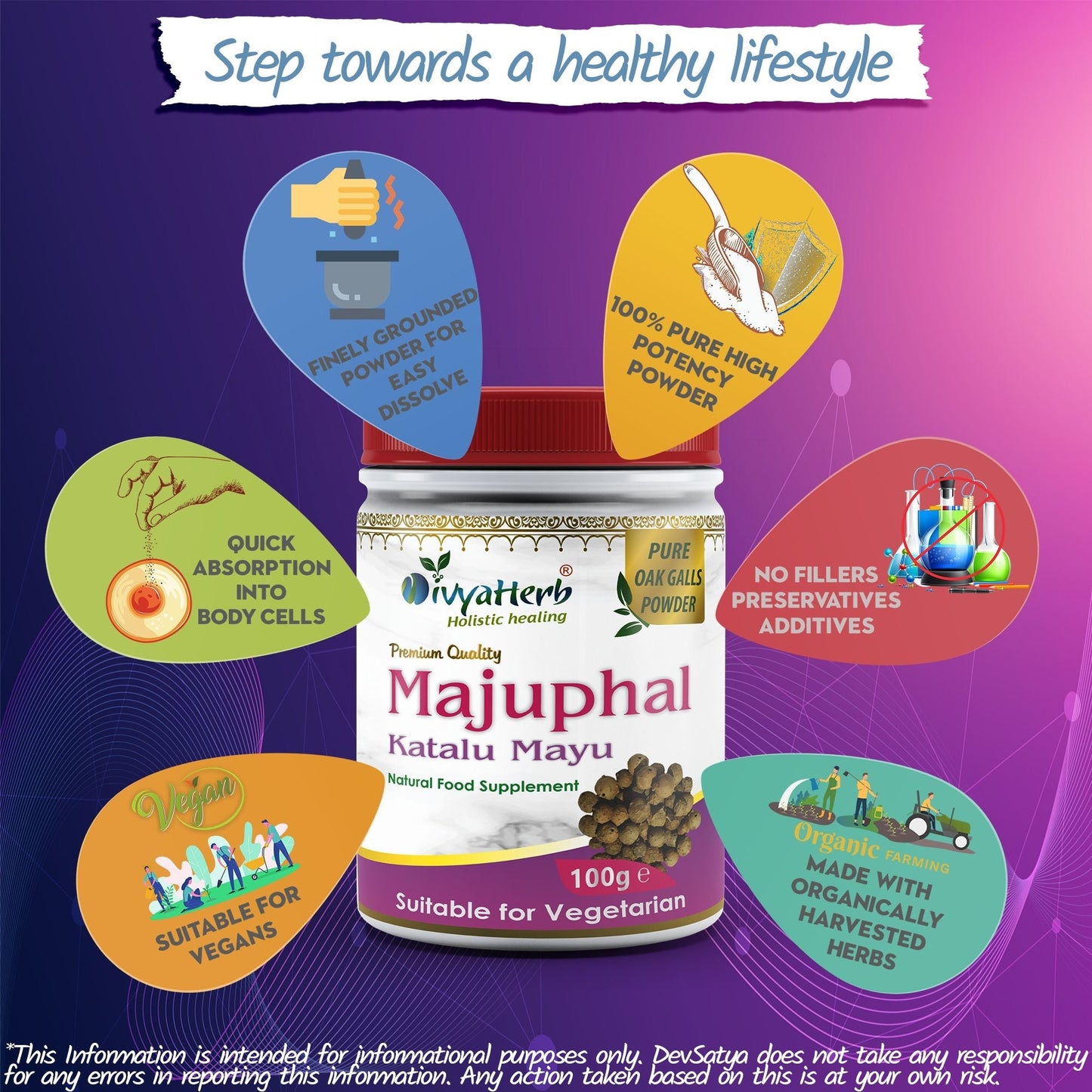 Majuphal (Katalu Mayu) Powder - Herbalshire Handmade Herbal Products