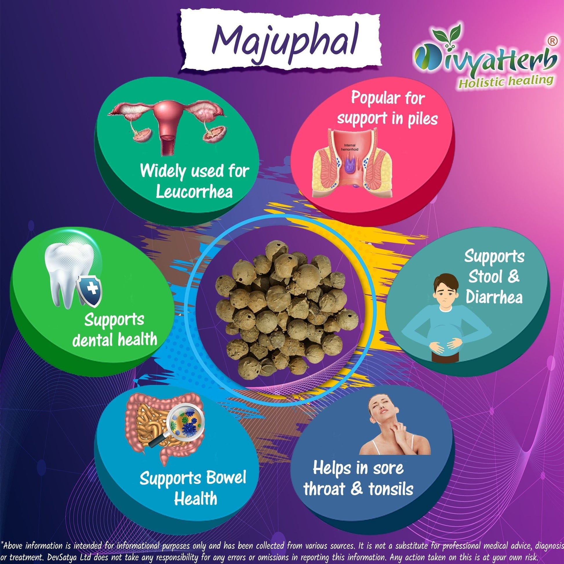 Majuphal (Katalu Mayu) Powder - Herbalshire Handmade Herbal Products