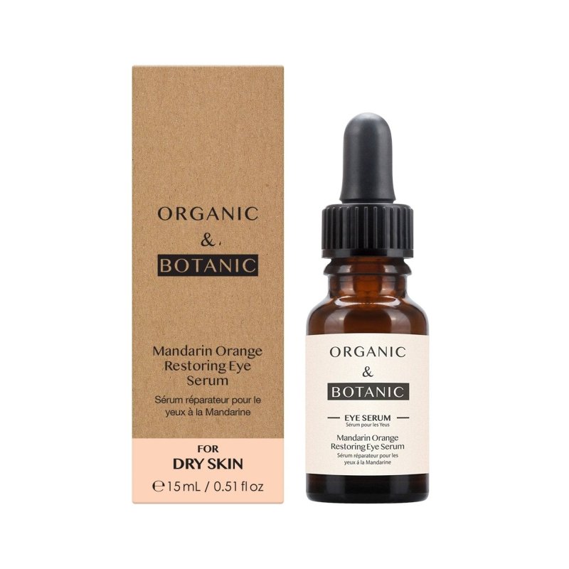Mandarin Orange Brightening Eye Serum - 15ml - Depuffing & Hydrating with Vitamin C, Aloe Vera, & Sea Buckthorn for Radiant, Youthful Eyes - Herbalshire Handmade Herbal Products