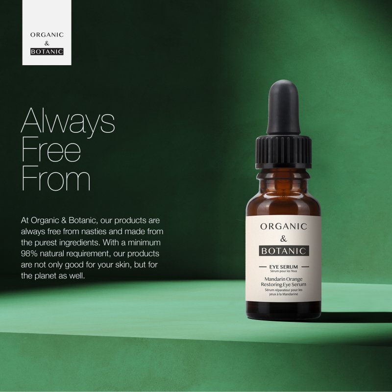 Mandarin Orange Brightening Eye Serum - 15ml - Depuffing & Hydrating with Vitamin C, Aloe Vera, & Sea Buckthorn for Radiant, Youthful Eyes - Herbalshire Handmade Herbal Products