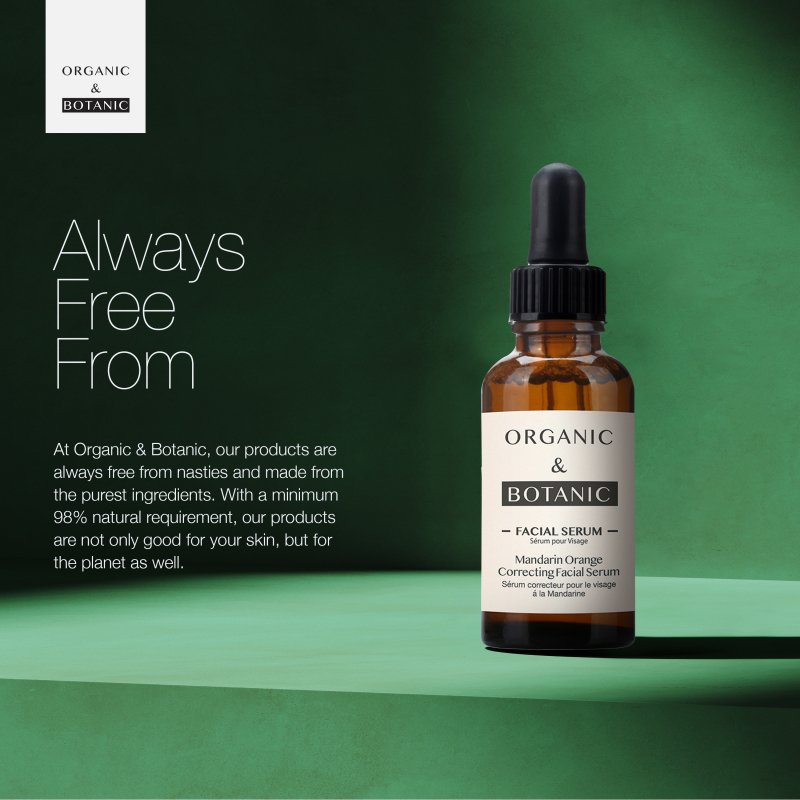 Mandarin Orange Correcting Facial Serum - 30ml - Brightening & Hydrating with Vitamin C, Aloe Vera, & Sea Buckthorn for Radiant, Even - Toned Skin - Herbalshire Handmade Herbal Products
