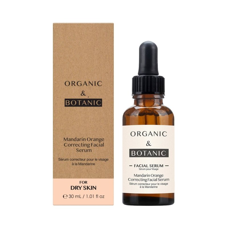 Mandarin Orange Correcting Facial Serum - 30ml - Brightening & Hydrating with Vitamin C, Aloe Vera, & Sea Buckthorn for Radiant, Even - Toned Skin - Herbalshire Handmade Herbal Products