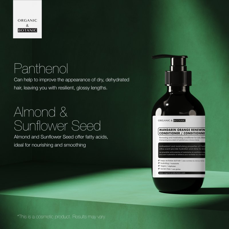 Mandarin Orange Renewing Conditioner 500ml - Herbalshire Handmade Herbal Products