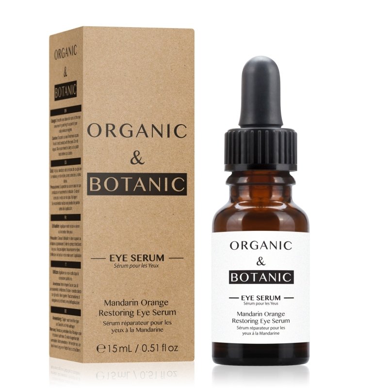 Mandarin Orange Restorative Eye Serum + Mandarin Orange Correcting Facial Serum - Herbalshire Handmade Herbal Products