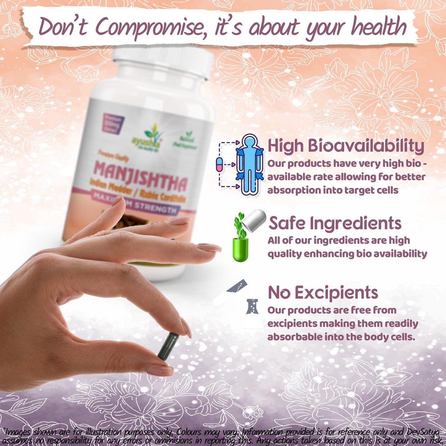 Manjishtha Capsule - Herbalshire Handmade Herbal Products