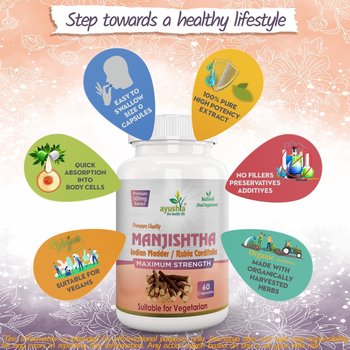 Manjishtha Capsule - Herbalshire Handmade Herbal Products