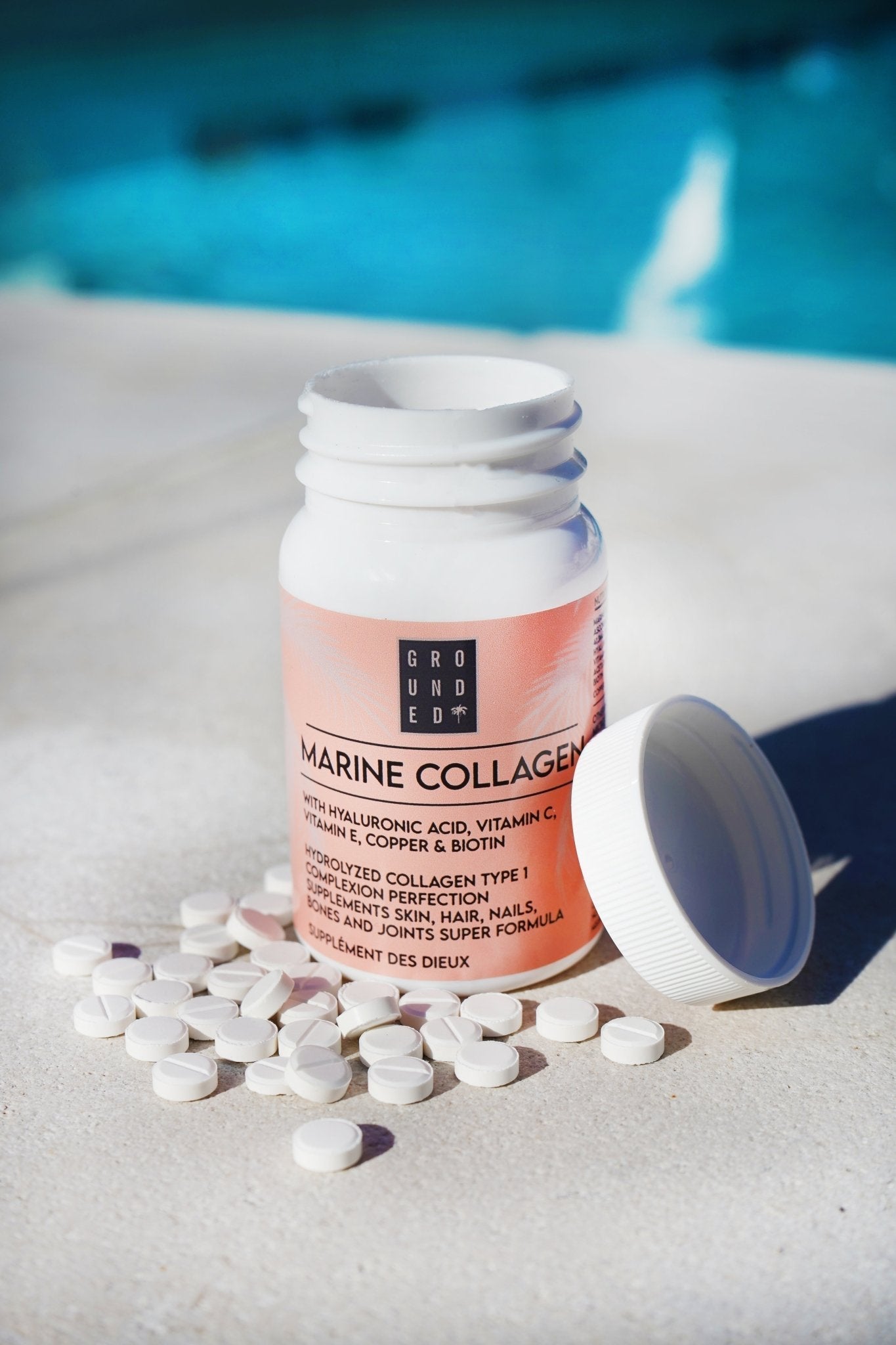 Marine Collagen, Hyaluronic Acid, Biotin Vitamin C and Copper Tablets - Herbalshire Handmade Herbal Products