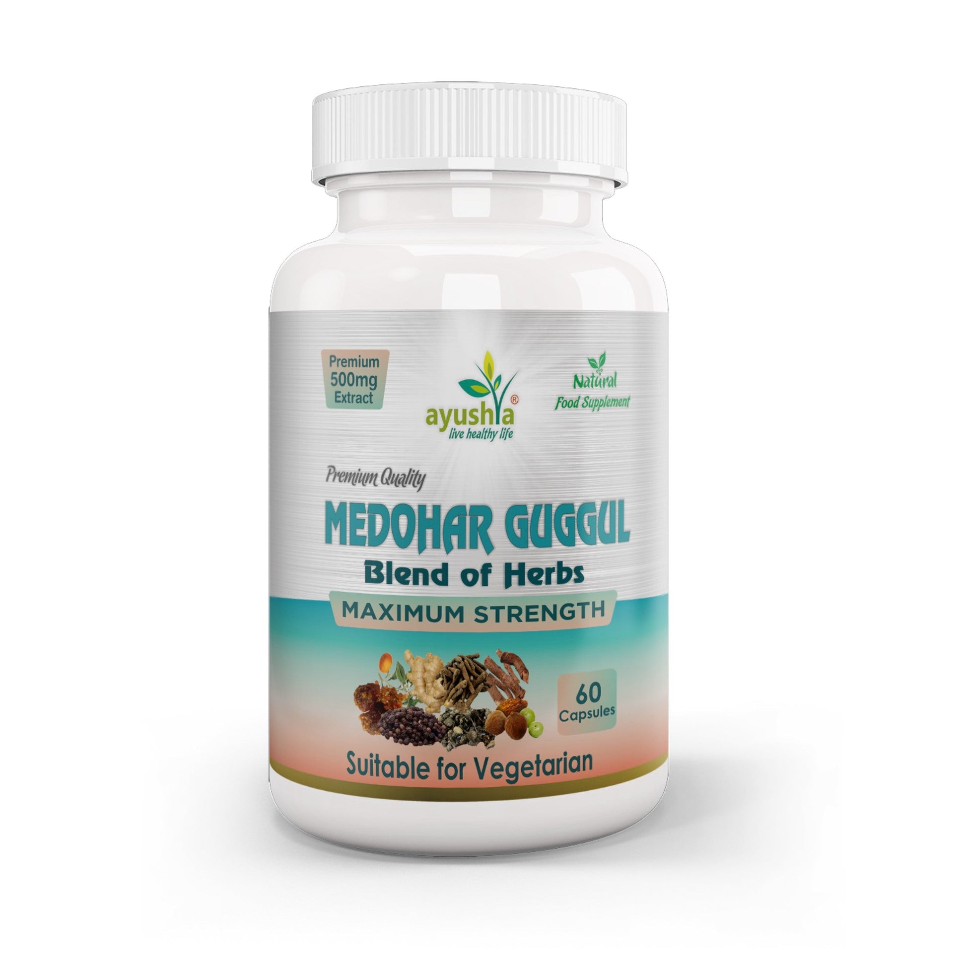 Medohar Guggul Capsule - Herbalshire Handmade Herbal Products