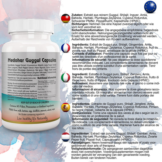 Medohar Guggul Capsule - Herbalshire Handmade Herbal Products