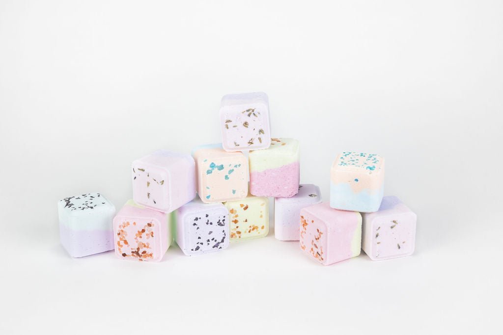 Mixed scents Shower Steamers Gift Set - 5 Big Fizzies, Cheer Up Package - Herbalshire Handmade Herbal Products