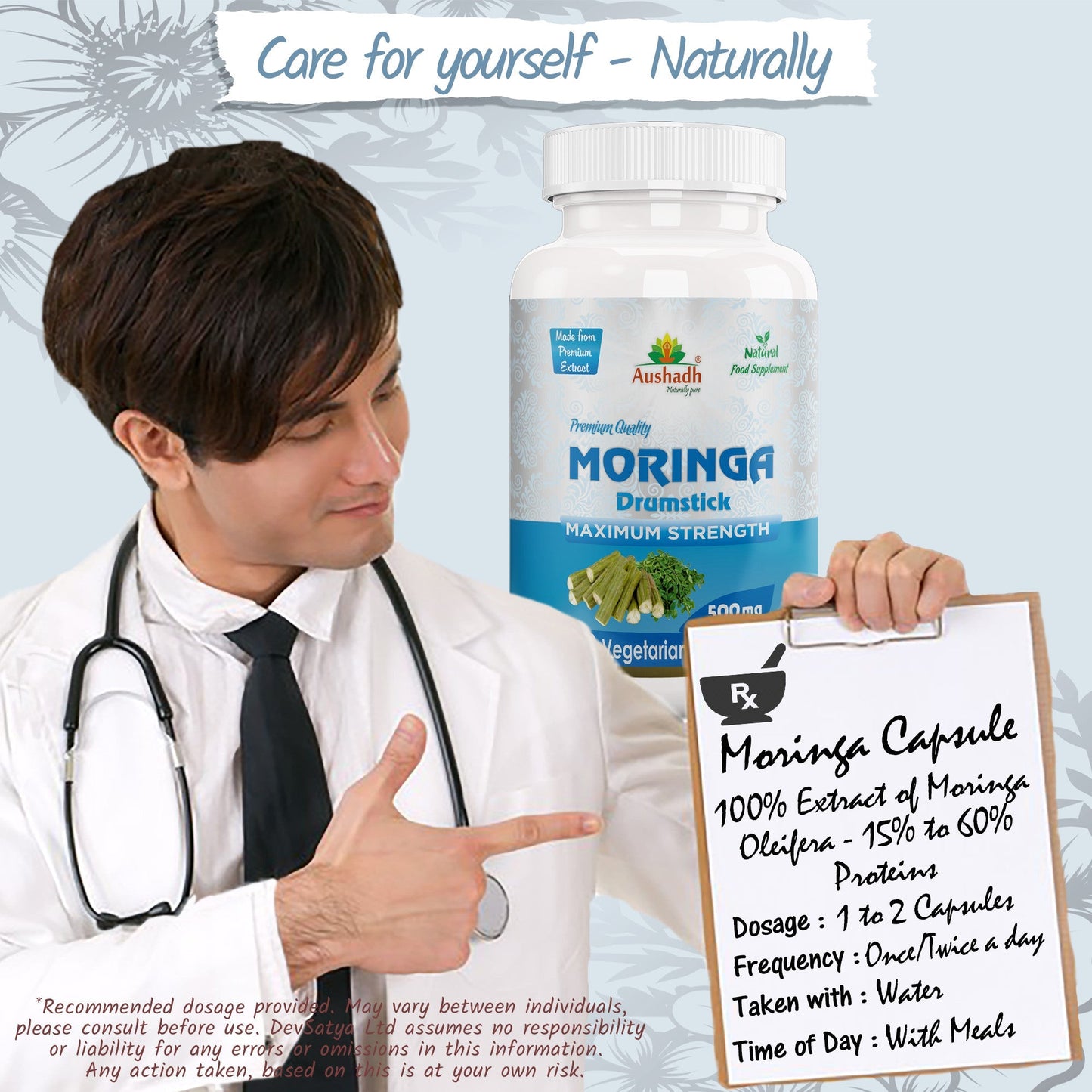 Moringa Oleifera (Drumstick) Capsule - Herbalshire Handmade Herbal Products