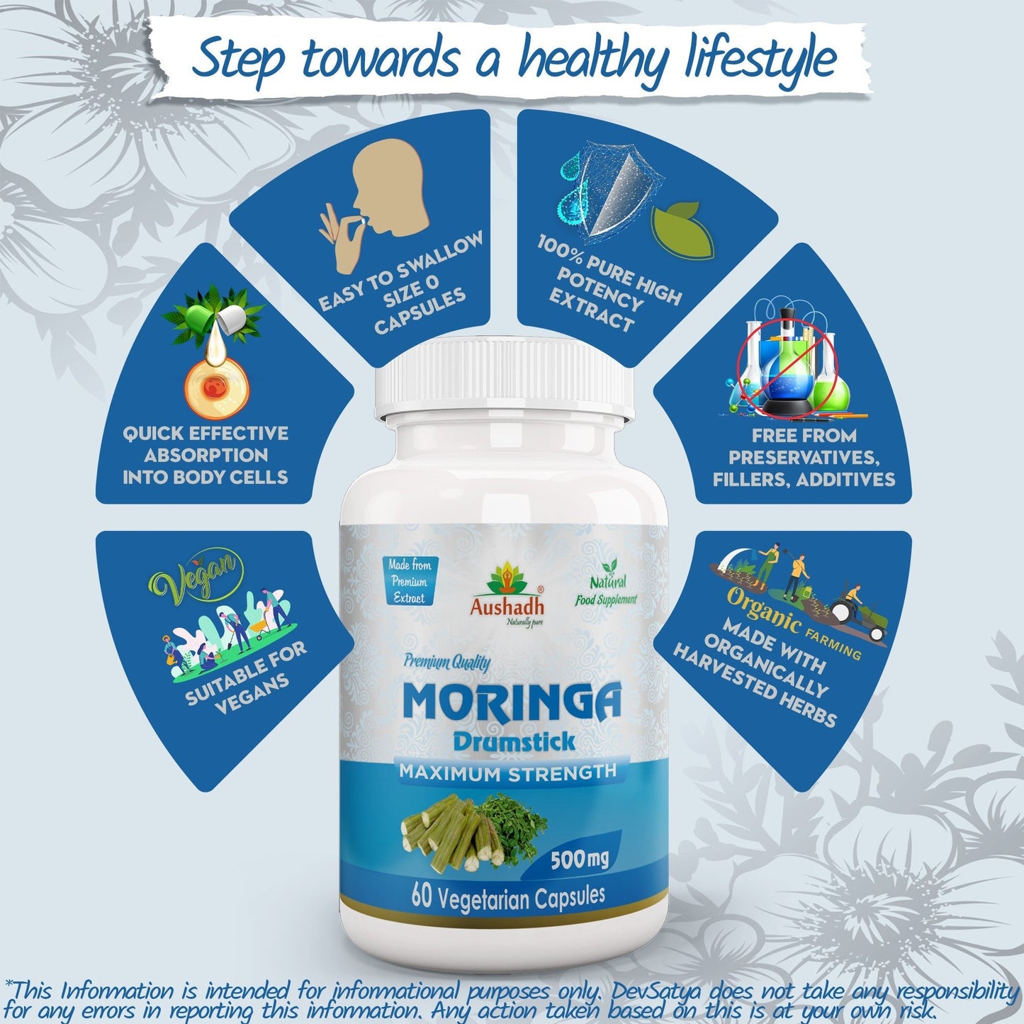 Moringa Oleifera (Drumstick) Capsule - Herbalshire Handmade Herbal Products