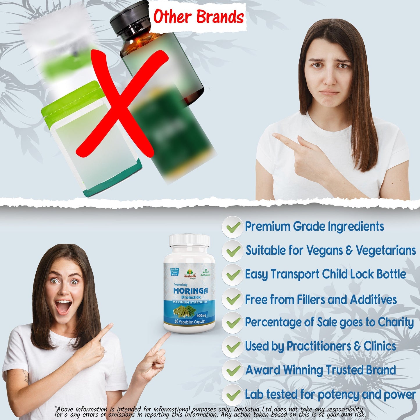 Moringa Oleifera (Drumstick) Capsule - Herbalshire Handmade Herbal Products