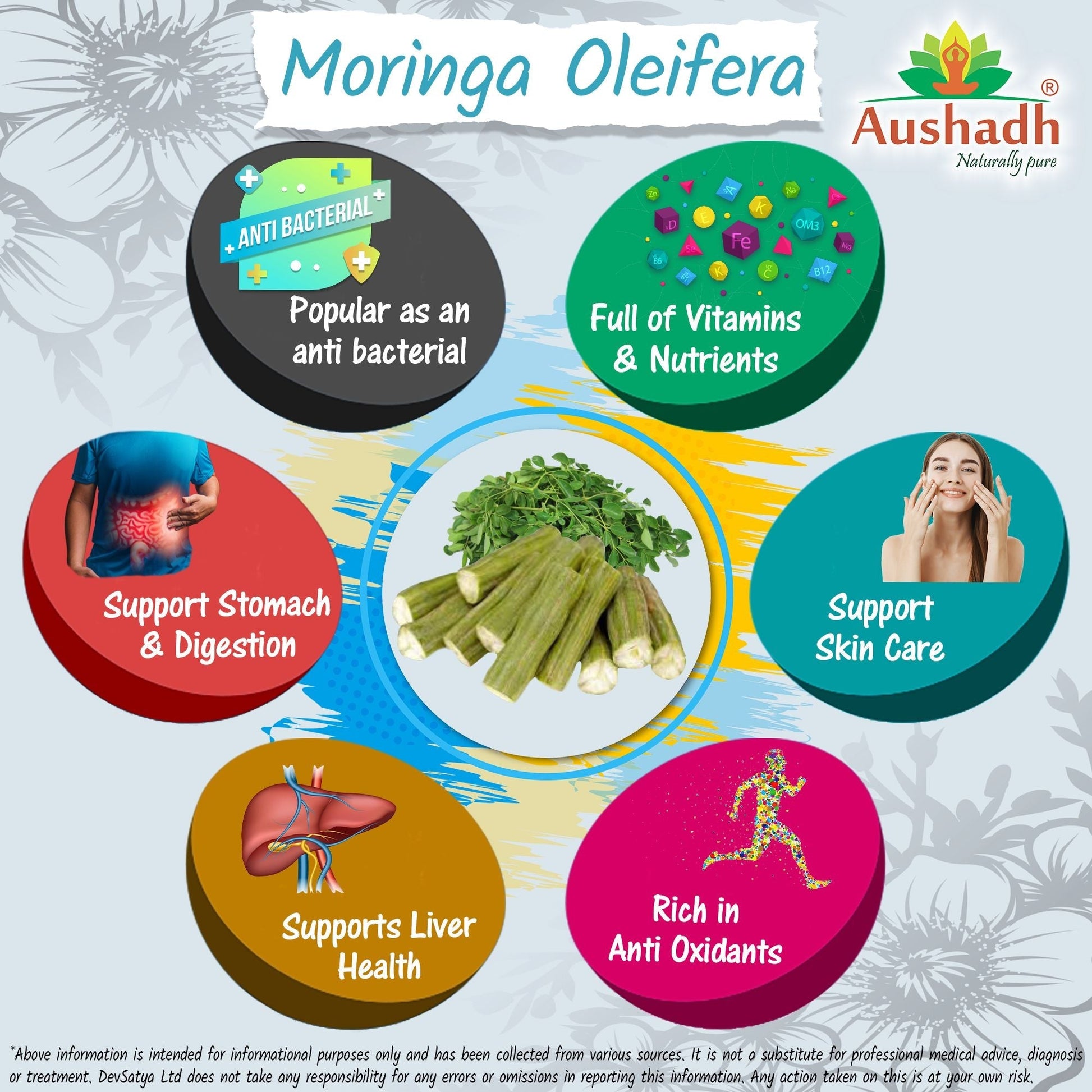 Moringa Oleifera (Drumstick) Powder - Herbalshire Handmade Herbal Products