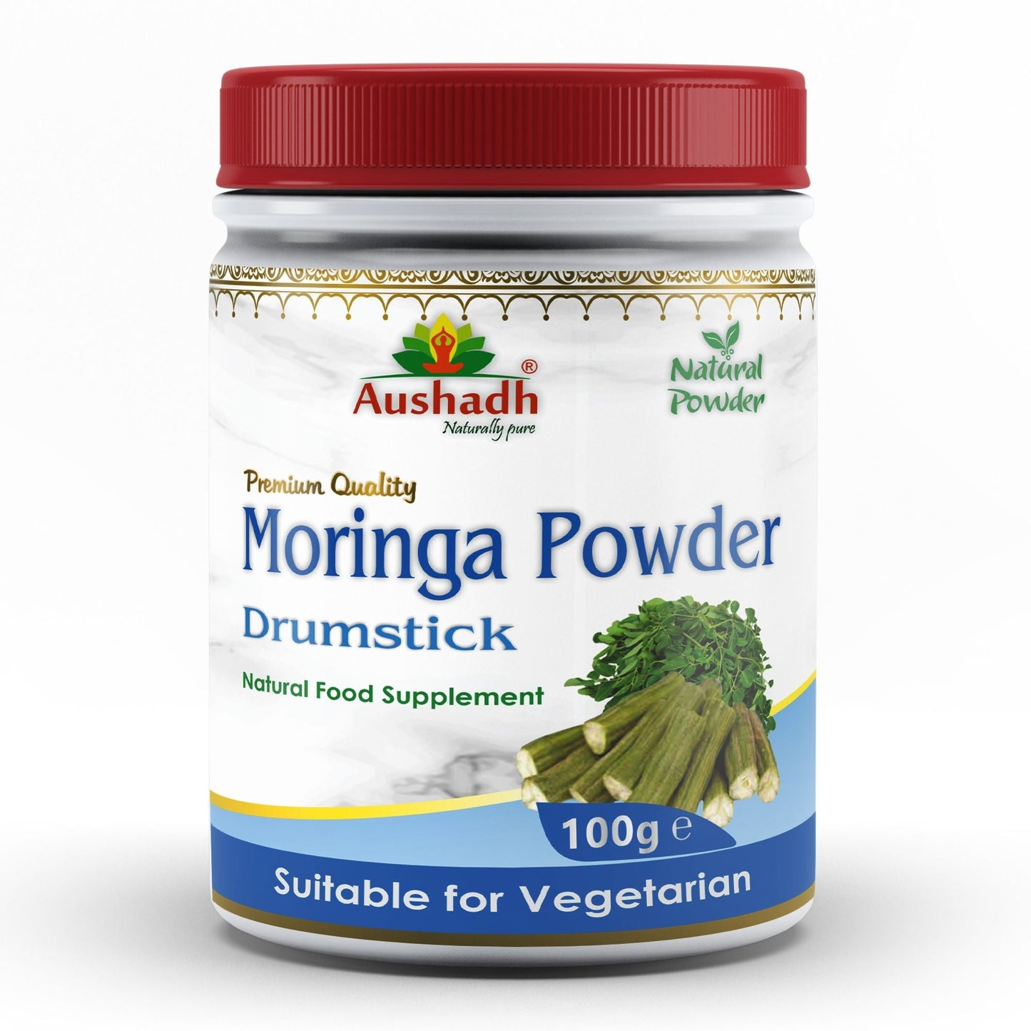 Moringa Oleifera (Drumstick) Powder - Herbalshire Handmade Herbal Products