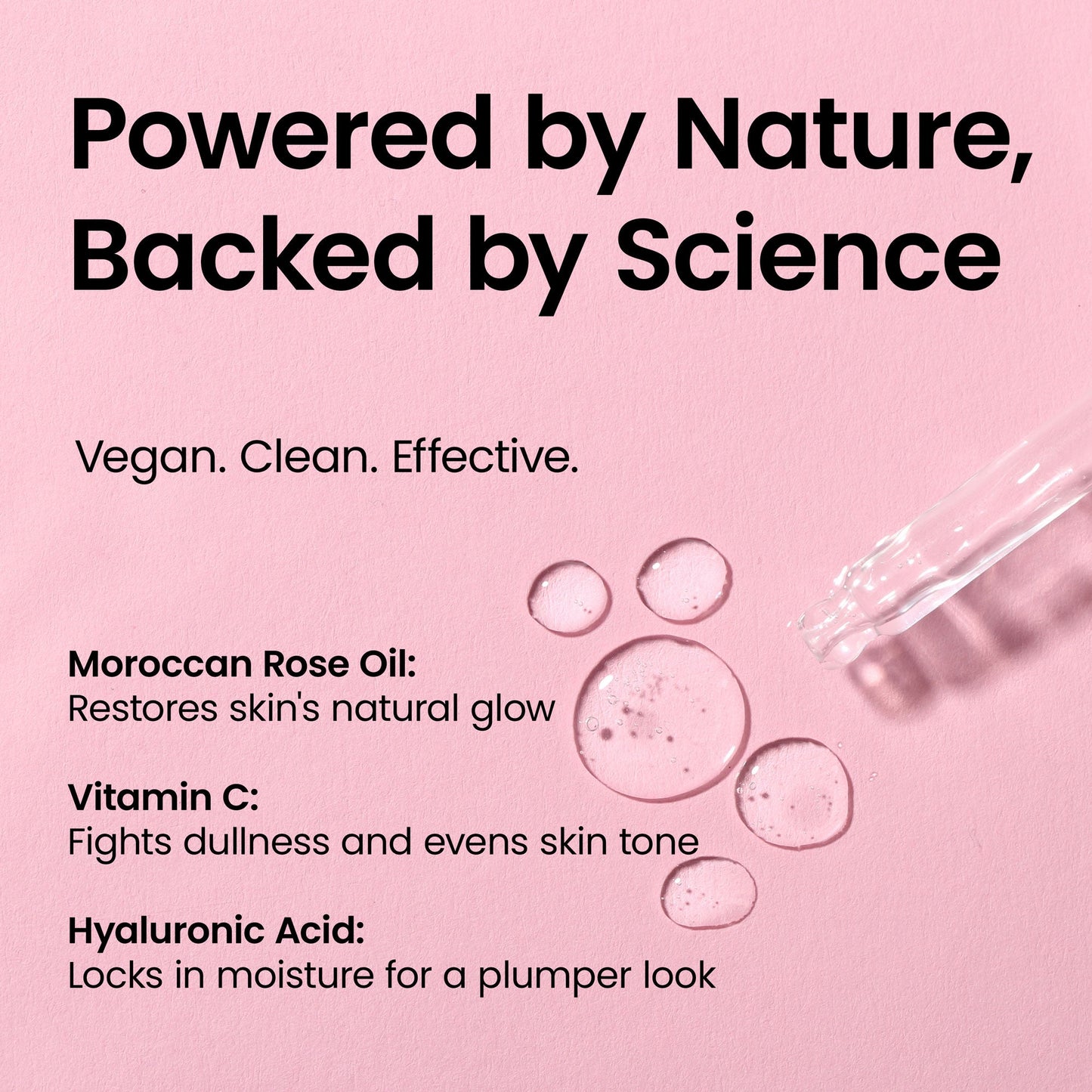 Moroccan Rose Facial Oil with Hyaluronic Acid & Vitamin C - Herbalshire Handmade Herbal Products
