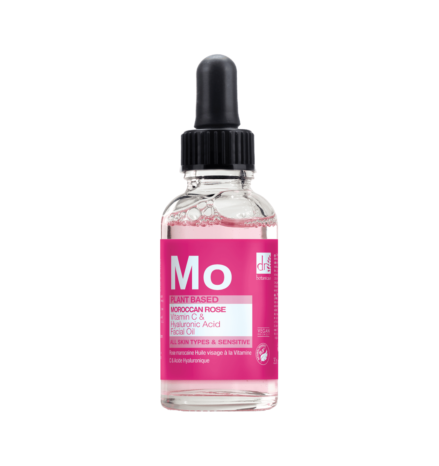 Moroccan Rose Facial Oil with Hyaluronic Acid & Vitamin C - Herbalshire Handmade Herbal Products