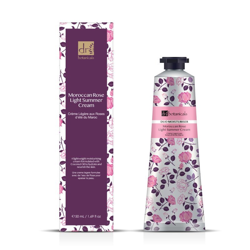 Moroccan Rose Light Summer Cream 50ml - Herbalshire Handmade Herbal Products