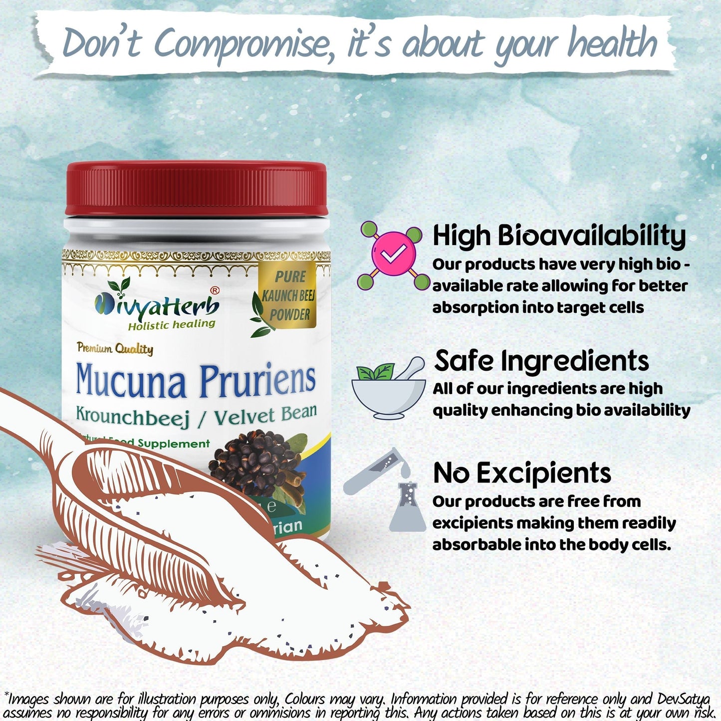 Mucuna Pruriens Powder - Herbalshire Handmade Herbal Products