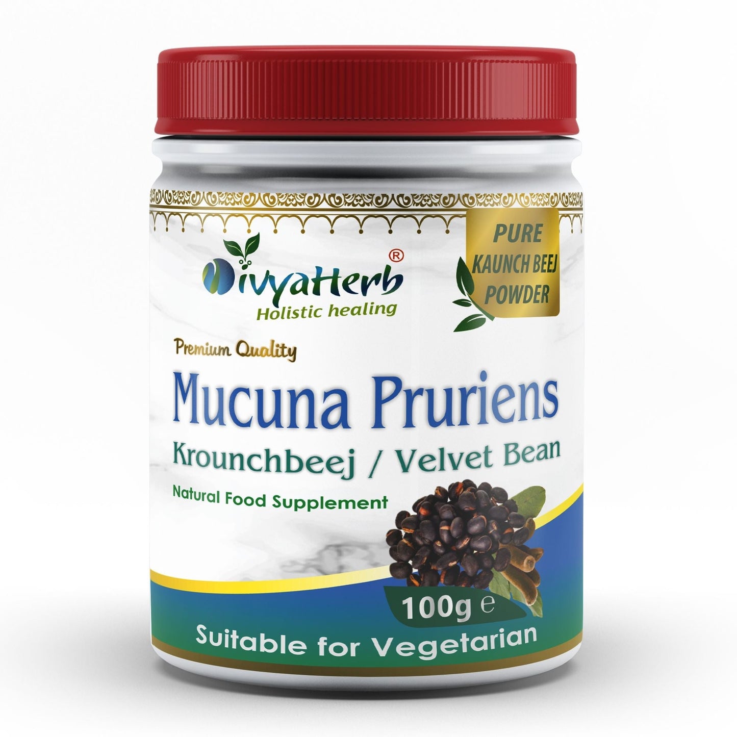 Mucuna Pruriens Powder - Herbalshire Handmade Herbal Products