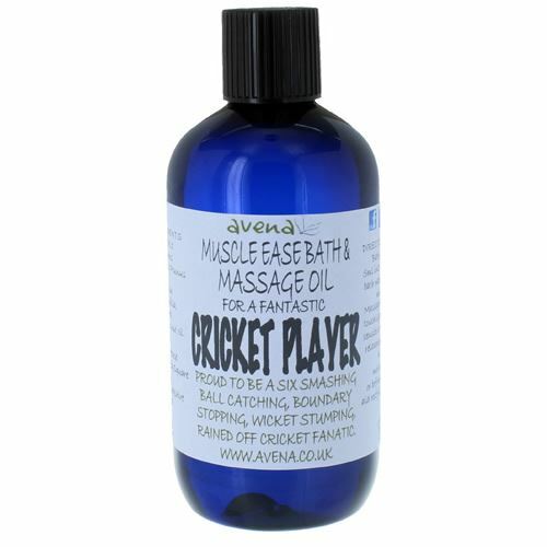 Muscle Ease Bath & Massage Oil for a Cricket Player 250ml - Herbalshire Handmade Herbal Products