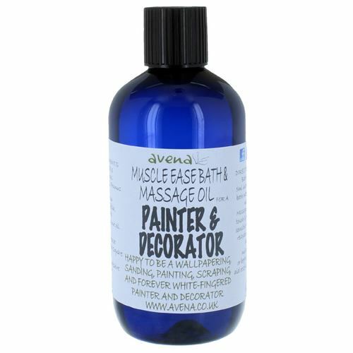 Muscle Ease Bath & Massage Oil for a Painter & Decorator 250ml - Herbalshire Handmade Herbal Products