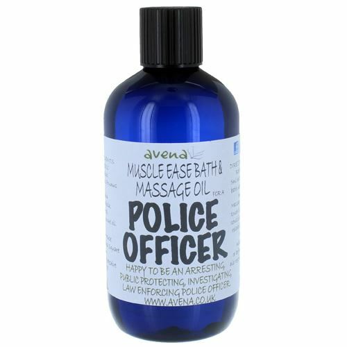 Muscle Ease Bath & Massage Oil for a Police Officer 250ml - Herbalshire Handmade Herbal Products