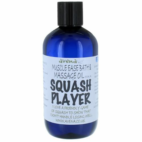 Muscle Ease Bath & Massage Oil for a Squash Player 250ml - Herbalshire Handmade Herbal Products
