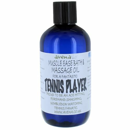 Muscle Ease Bath & Massage Oil for a Tennis Player 250ml - Herbalshire Handmade Herbal Products