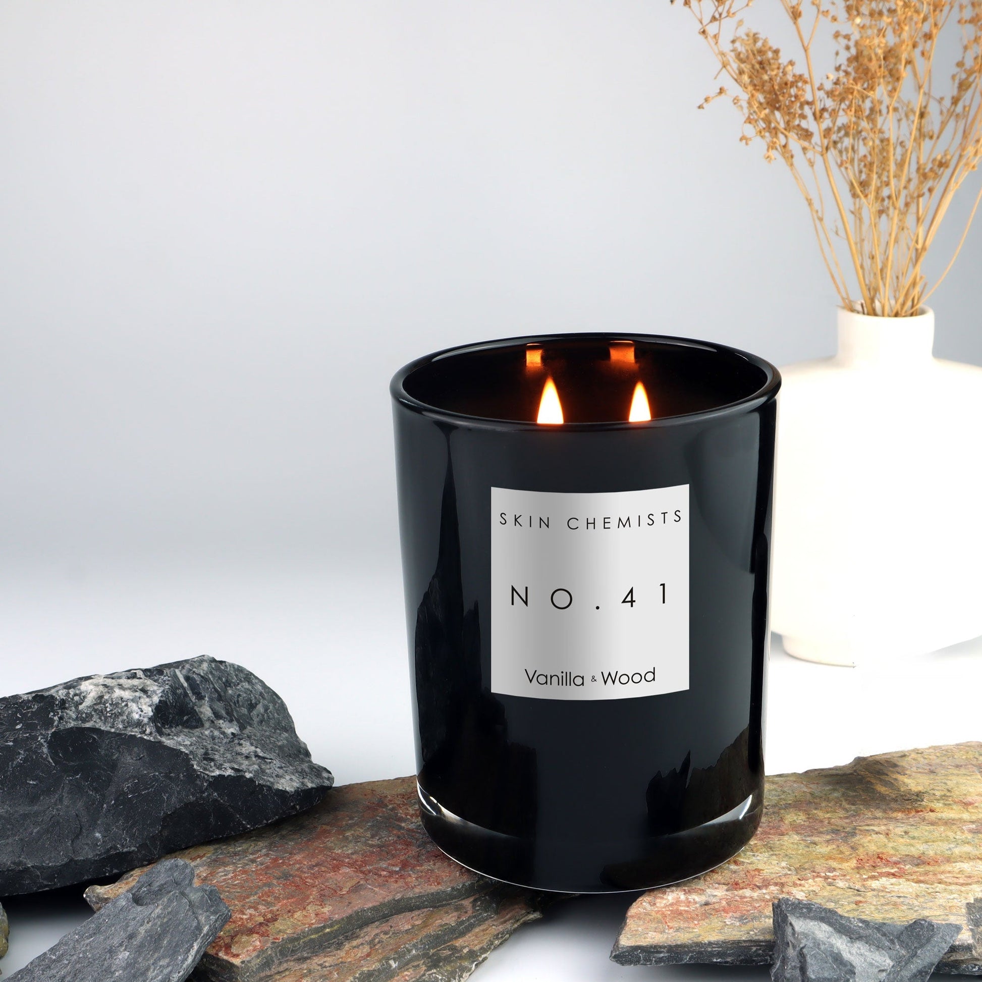 N0.41 Vanilla & Wood Candle 200g - Herbalshire Handmade Herbal Products