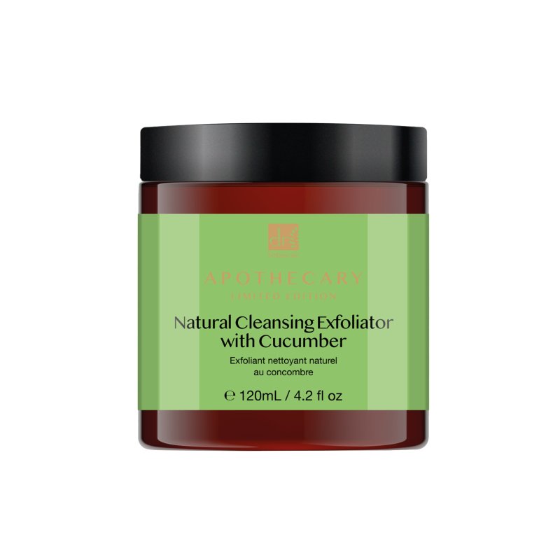 Natural Cleansing Exfoliator with Cucumber 120ml - Herbalshire Handmade Herbal Products