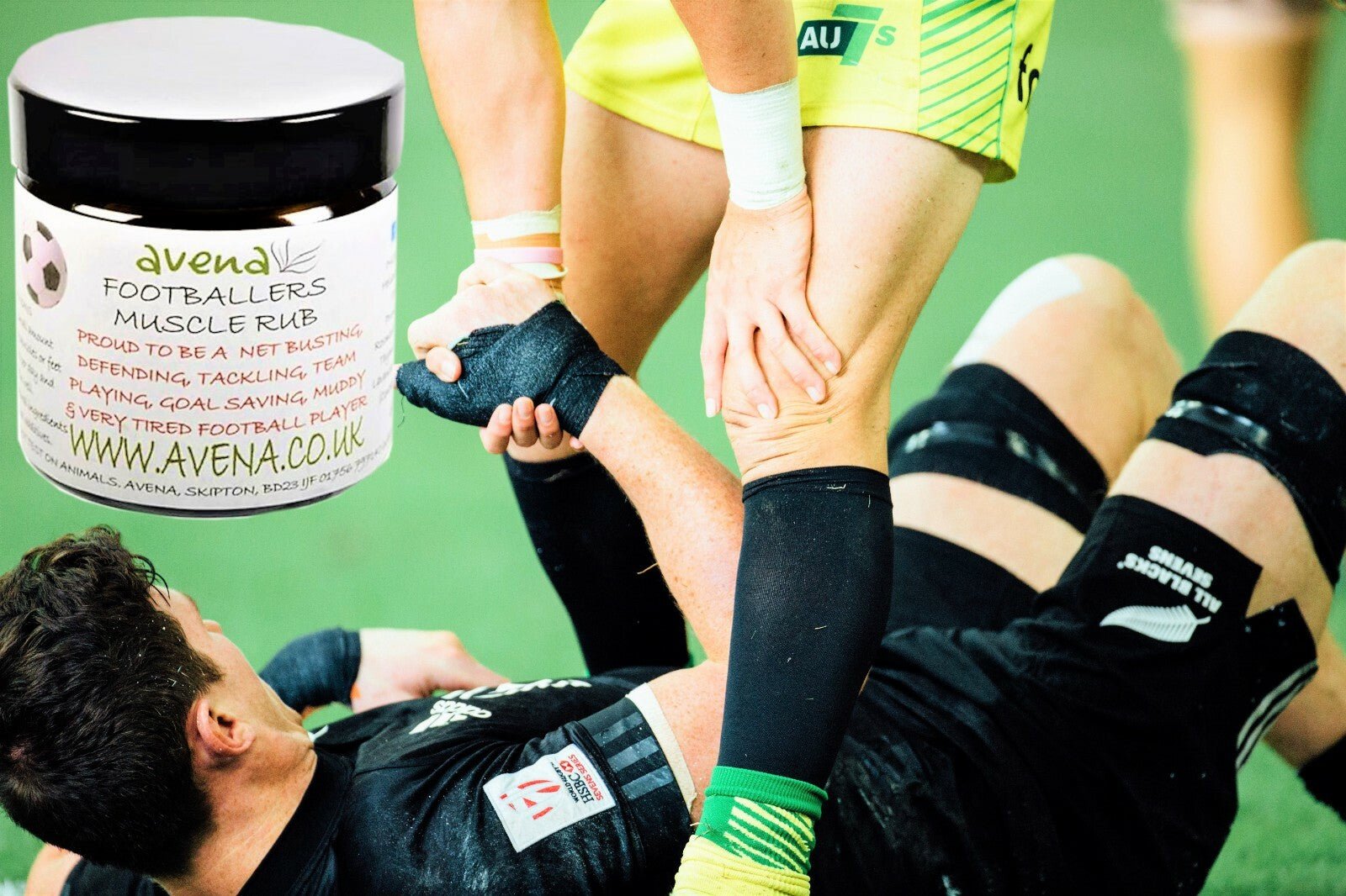Natural Handmade Footballers Muscle Rub | Herbal Soothing Balm for Inflammation - Herbalshire Handmade Herbal Products