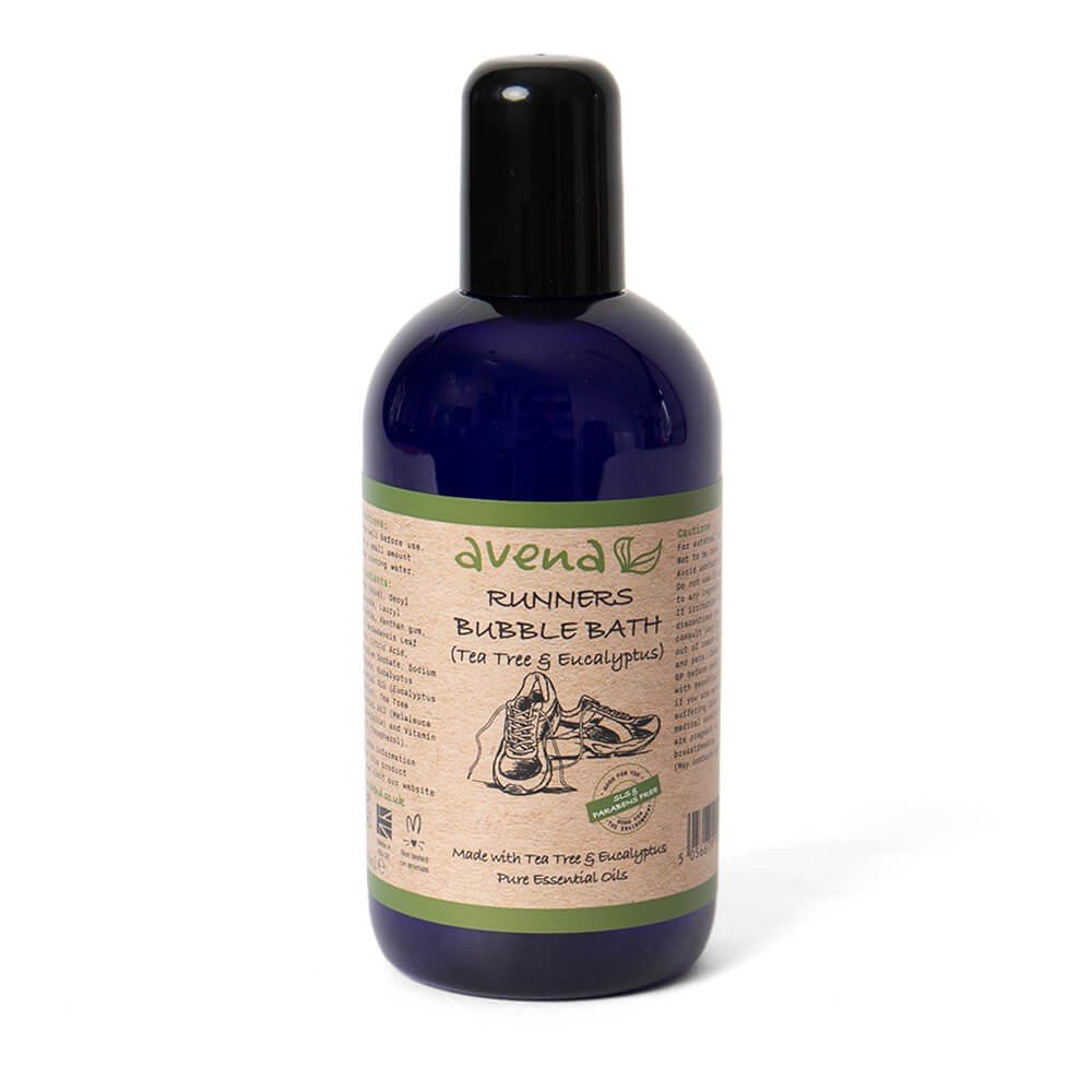 Natural Herbal Bubble Bath for Runner Chemical Free Made in Yorkshire 250ml - Herbalshire Handmade Herbal Products