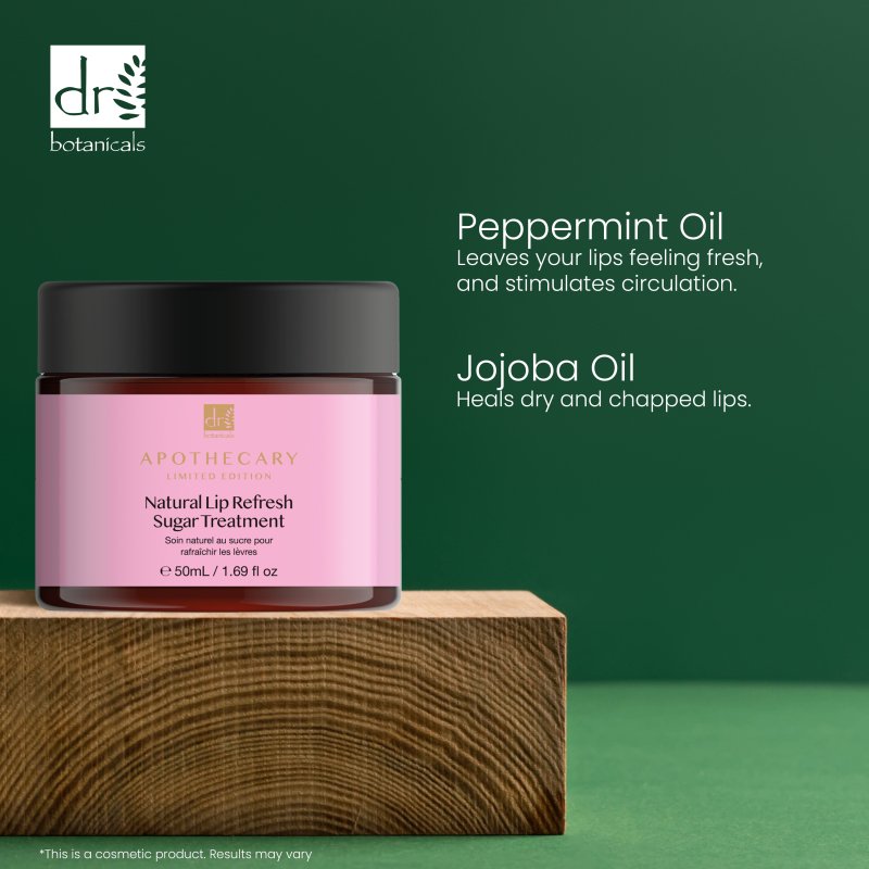 Natural Lip Refresh Sugar Treatment 50ml - Herbalshire Handmade Herbal Products
