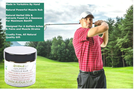 Natural Muscle Cream Rub Gift For Golfer Herbal Golf Accessory Golf Gift Idea - Herbalshire Handmade Herbal Products