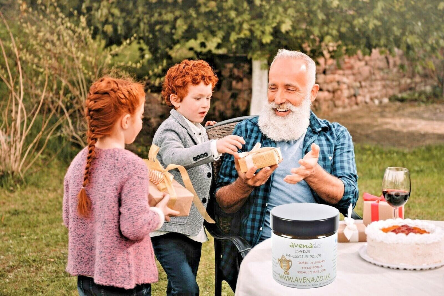 Natural Muscle Rub 60ml Novelty Gifts For Dad Present For Father Gift Ideas - Herbalshire Handmade Herbal Products