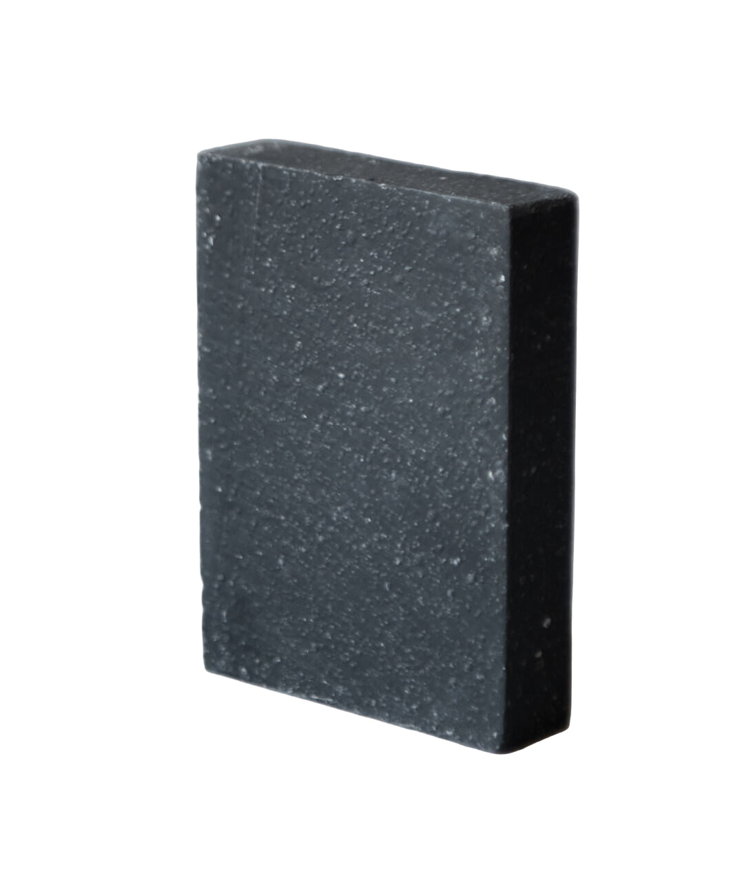Black rectangular block on a gray background