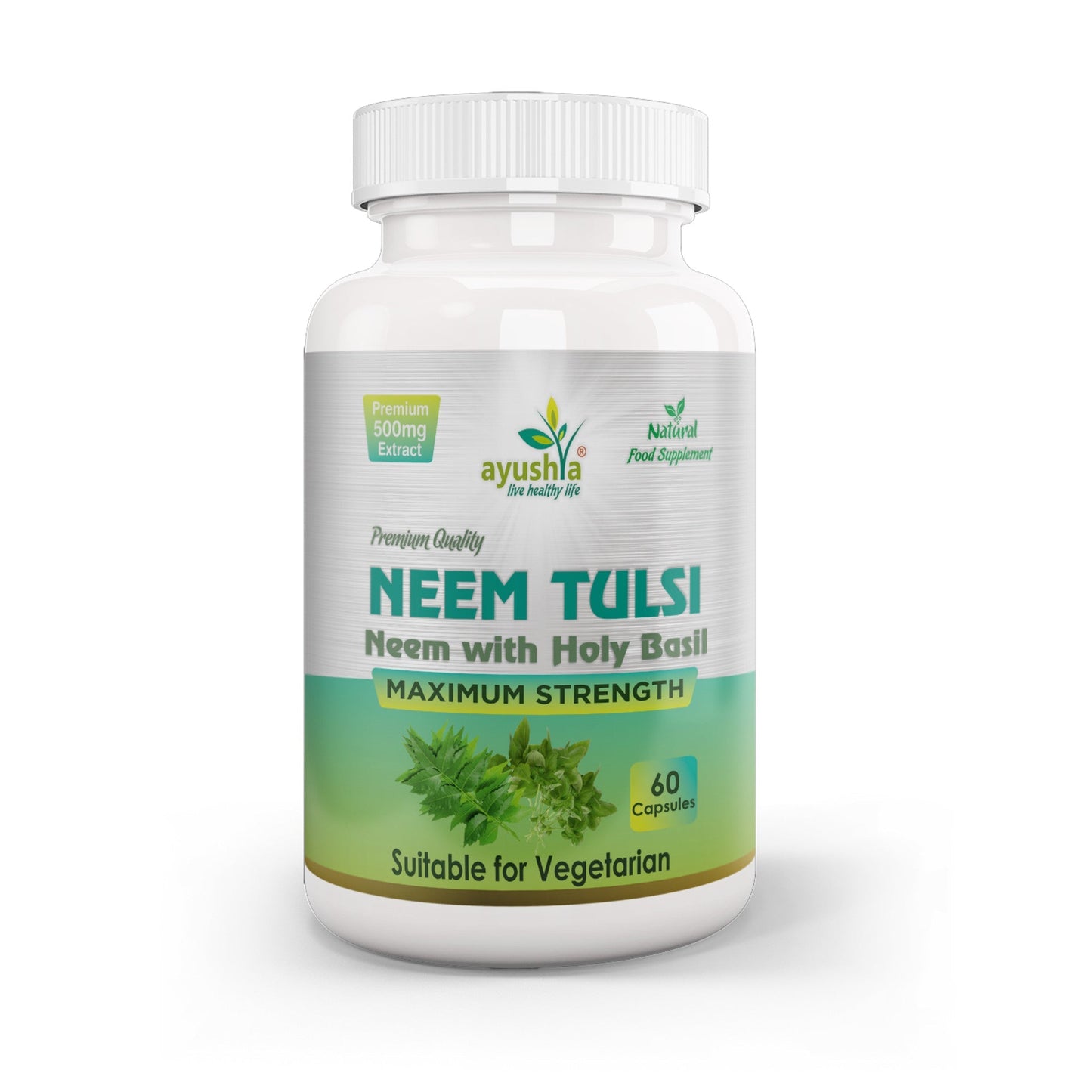 Neem Tulsi Capsule - Herbalshire Handmade Herbal Products