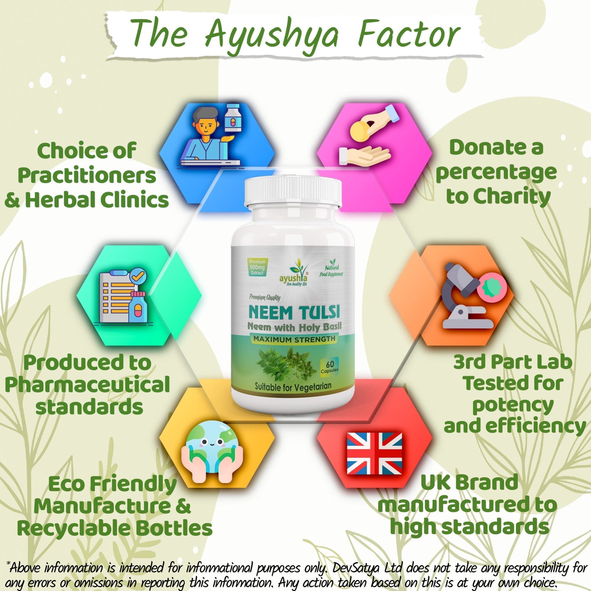 Neem Tulsi Capsule - Herbalshire Handmade Herbal Products