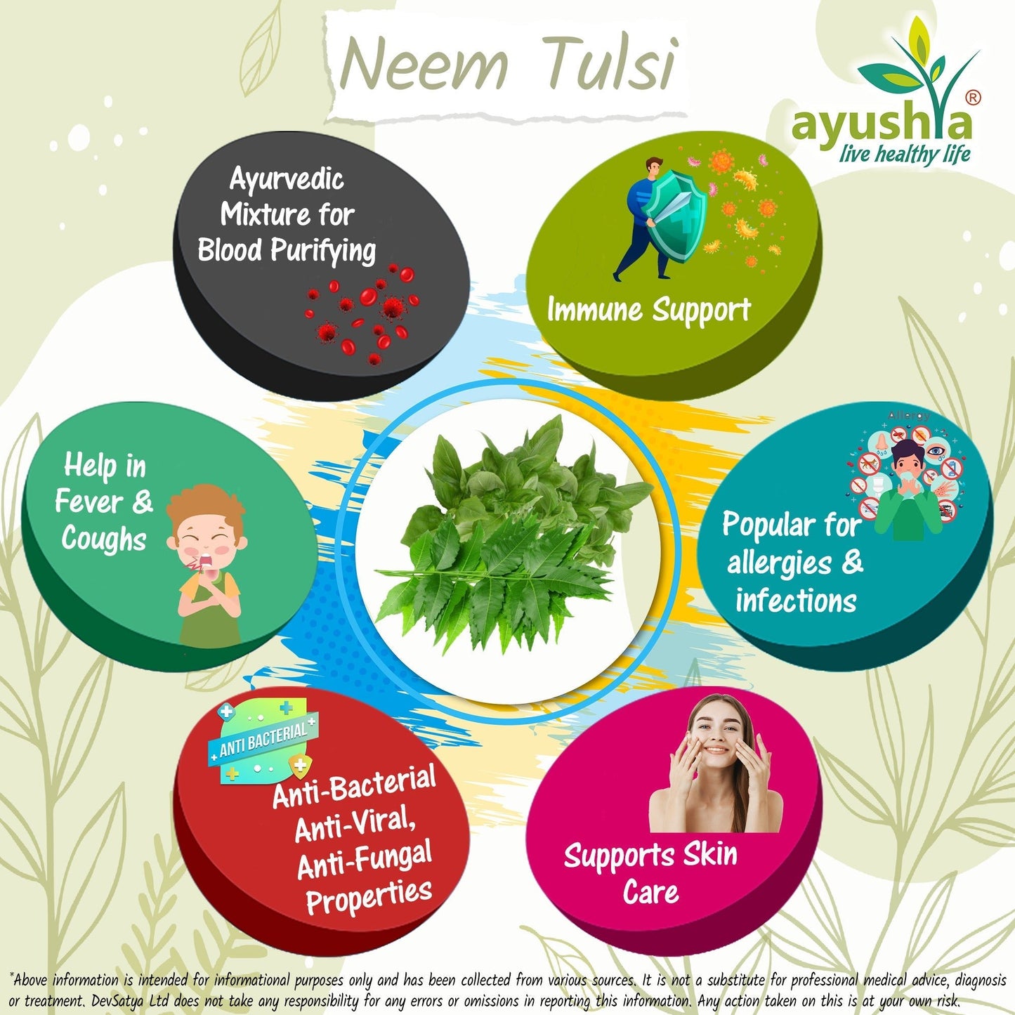 Neem Tulsi Capsule - Herbalshire Handmade Herbal Products