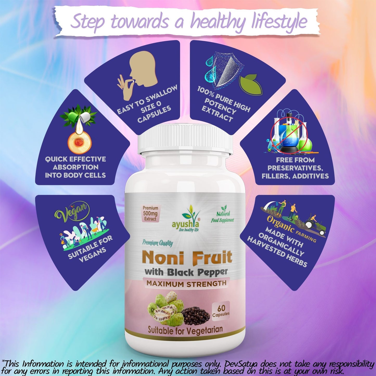 Noni with Black Pepper capsule - Herbalshire Handmade Herbal Products