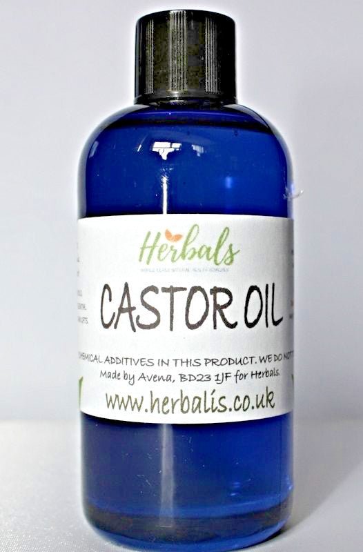 Oil Castor Pure Cold Pressed Hair Natural Eyelashes Eyebrows Growth Body Care - Herbalshire Handmade Herbal Products