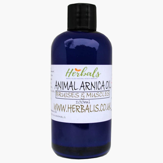 Oil Of Arnica Oil For Dogs & Cats For Bruises Strained Joints Muscles Ligaments - Herbalshire Handmade Herbal Products