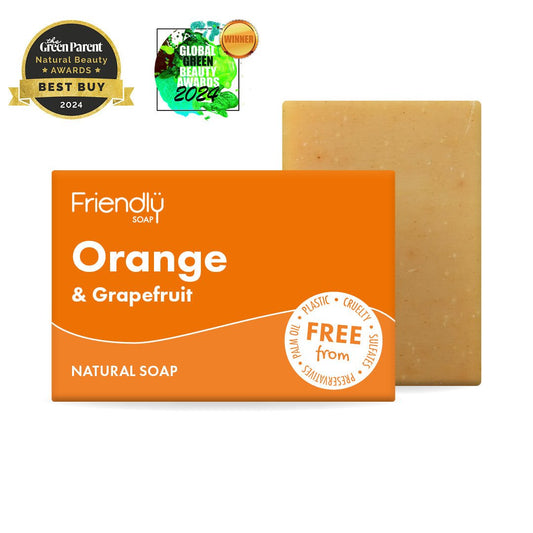 Orange & Grapefruit Natural Soap - Herbalshire Handmade Herbal Products