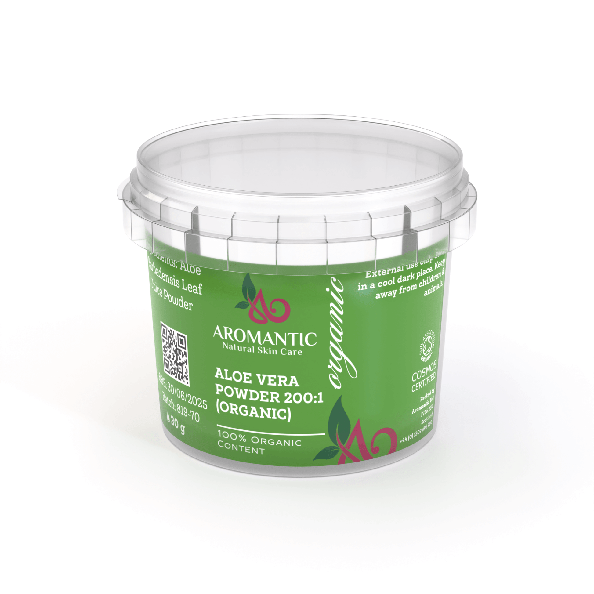 Organic Aloe Vera Powder 200 : 1 - Herbalshire Handmade Herbal Products