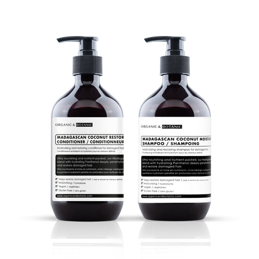 Organic & Botanic Madagascan Coconut Shampoo & Conditioner - Herbalshire Handmade Herbal Products