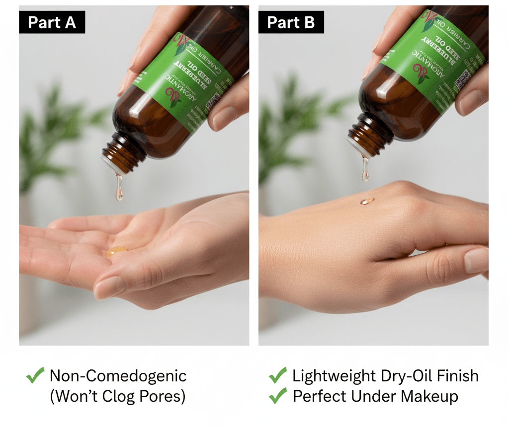 Pure Cold-Pressed Blueberry Seed Oil | 100% Organic Facial Serum - Herbalshire Handmade Herbal Products