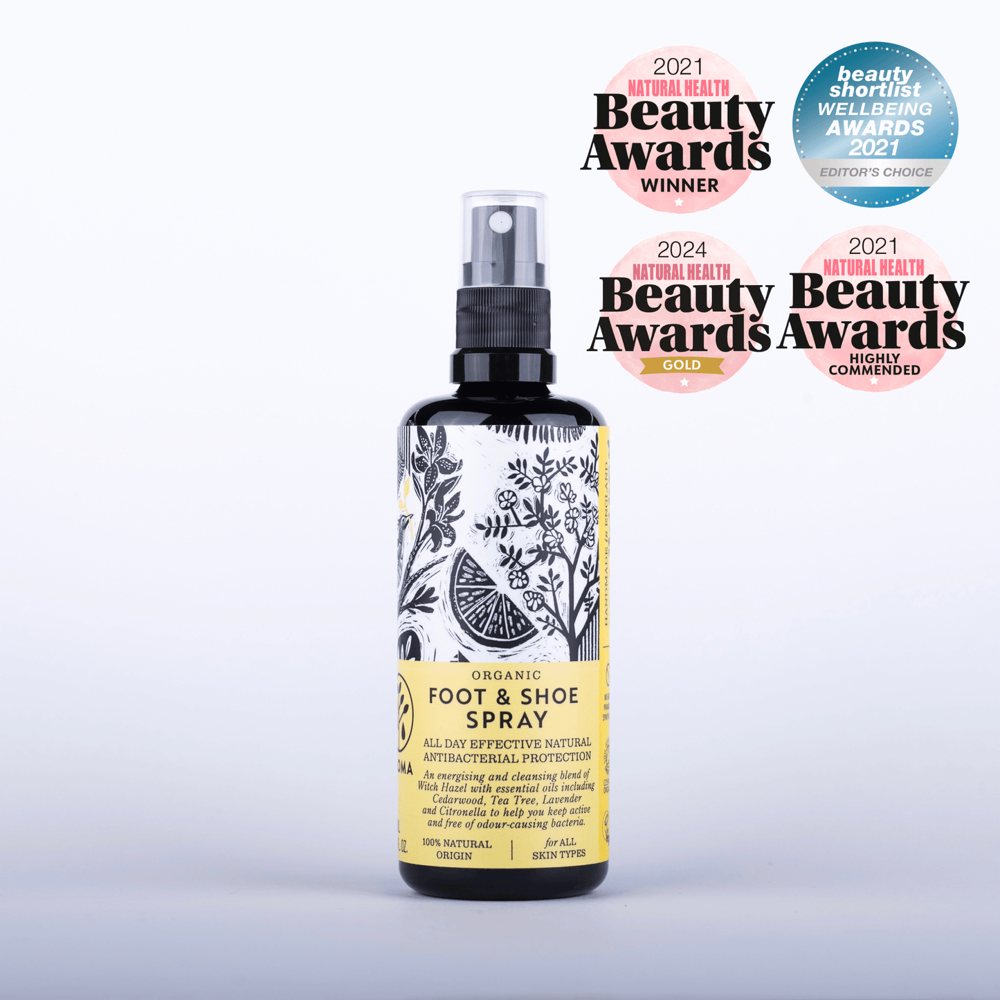 Organic Foot and Shoe Spray - Herbalshire Handmade Herbal Products