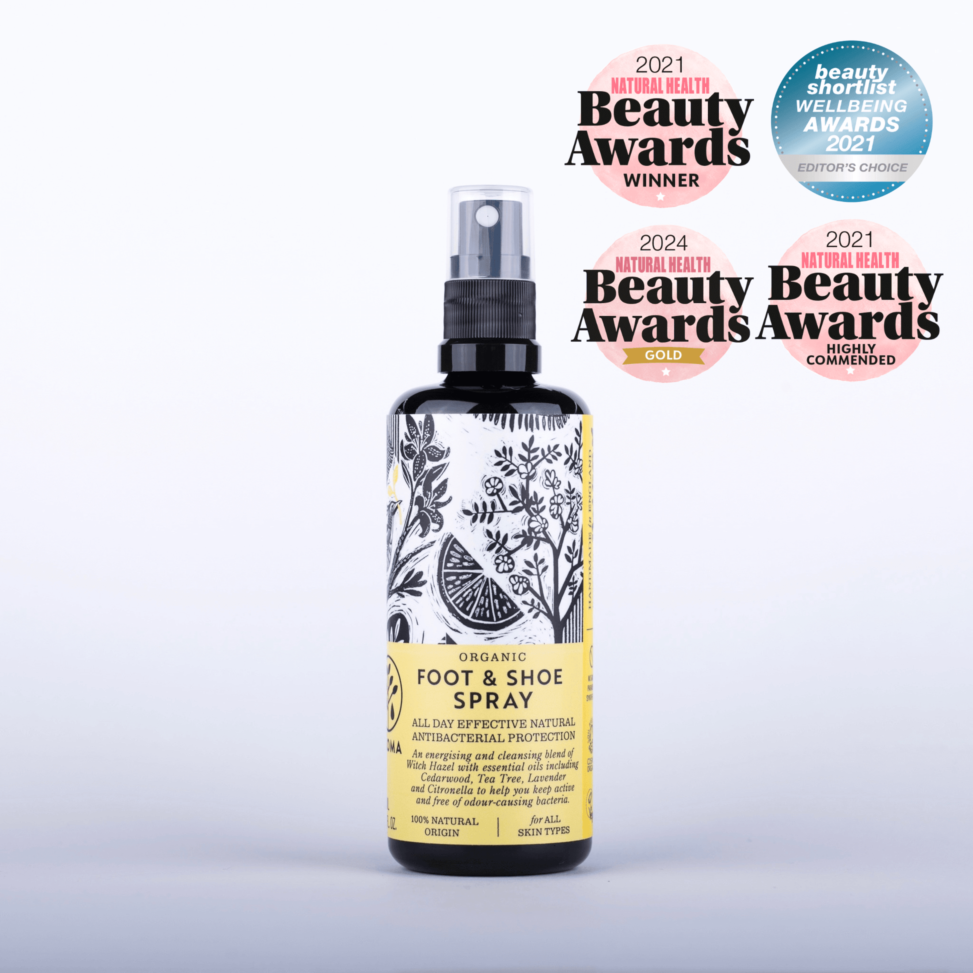 Organic Foot and Shoe Spray - Herbalshire Handmade Herbal Products